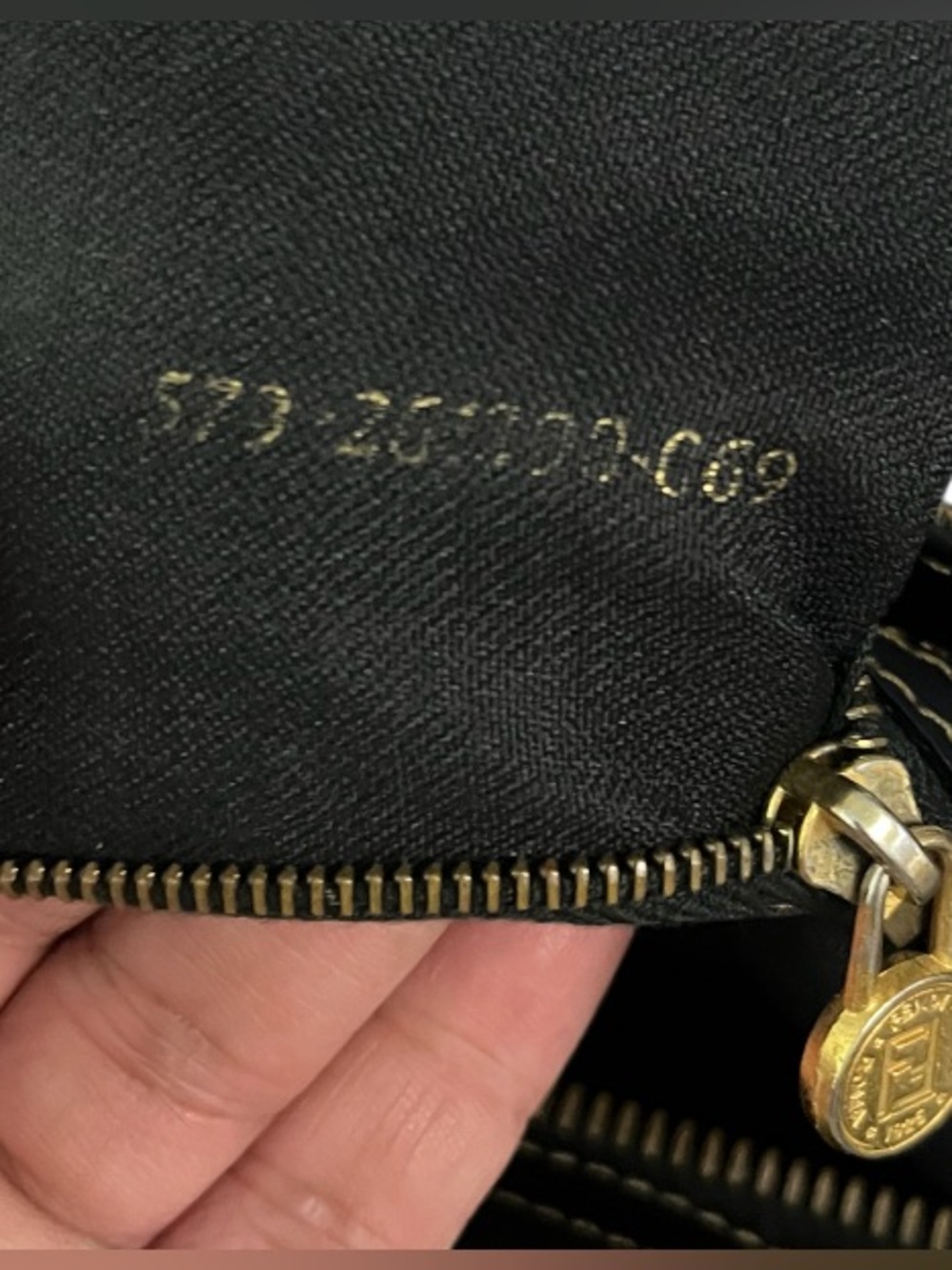Fendi Vintage Pequin Striped Bag Authentic Canvas Leather Tote Handbag COA 573 - Picture 12 of 14